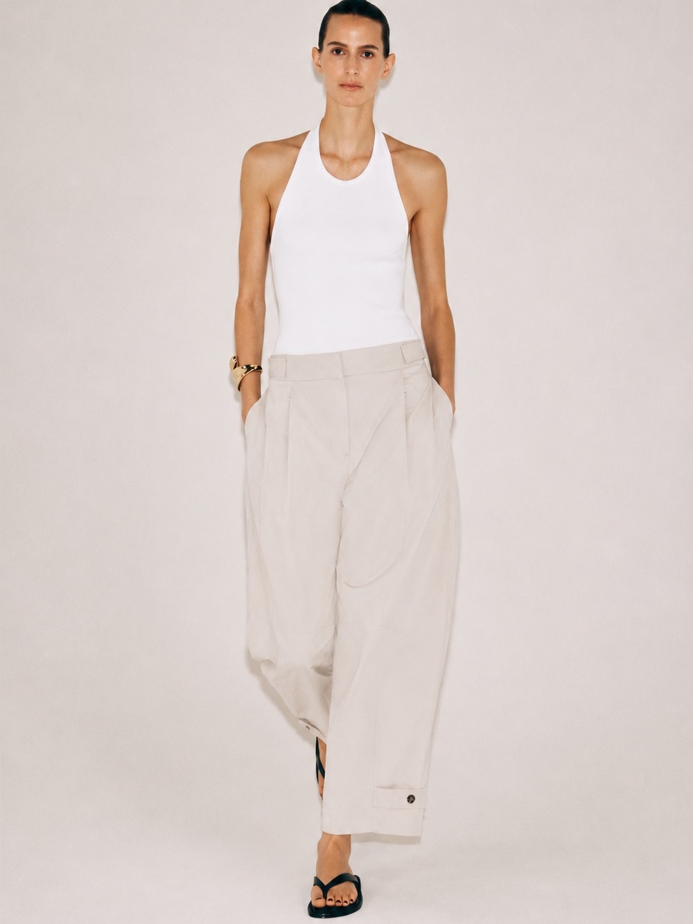 Zara stone chino pants M NWT
